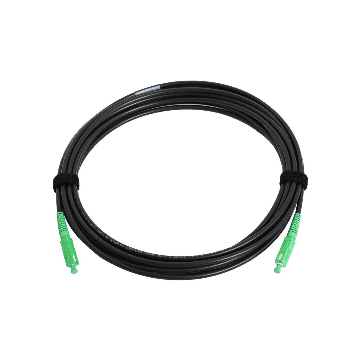 Simplex Rugged Drop Cable, SC/APC-SC/APC, OS2, 4.8 mm Riser I/O, 45.7 m / 150 ft
